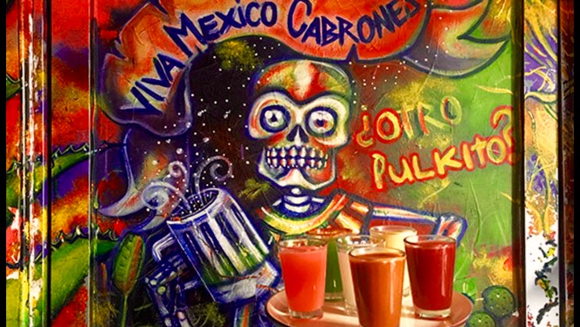 Pulque bar mural (erudition)