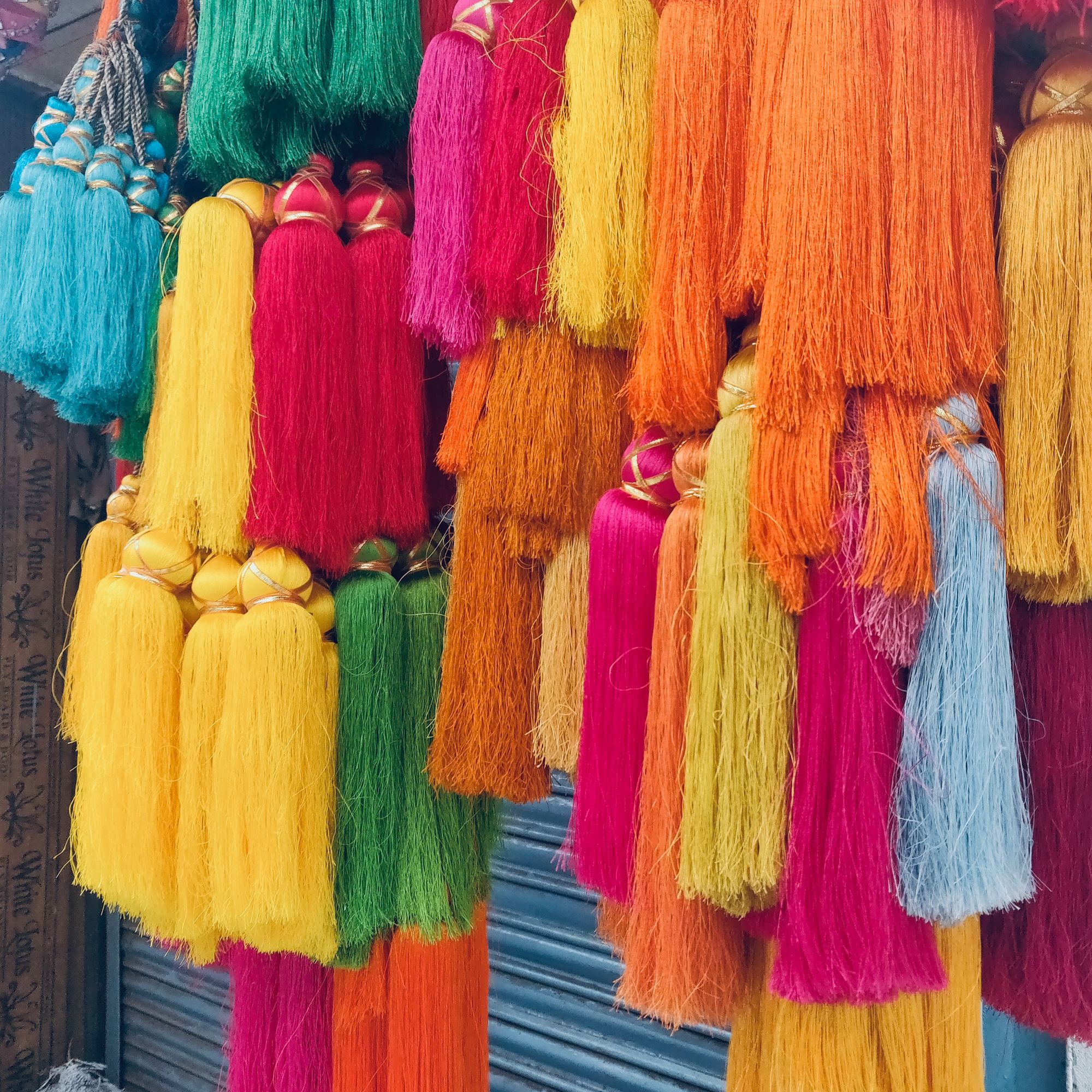 colorful tassels