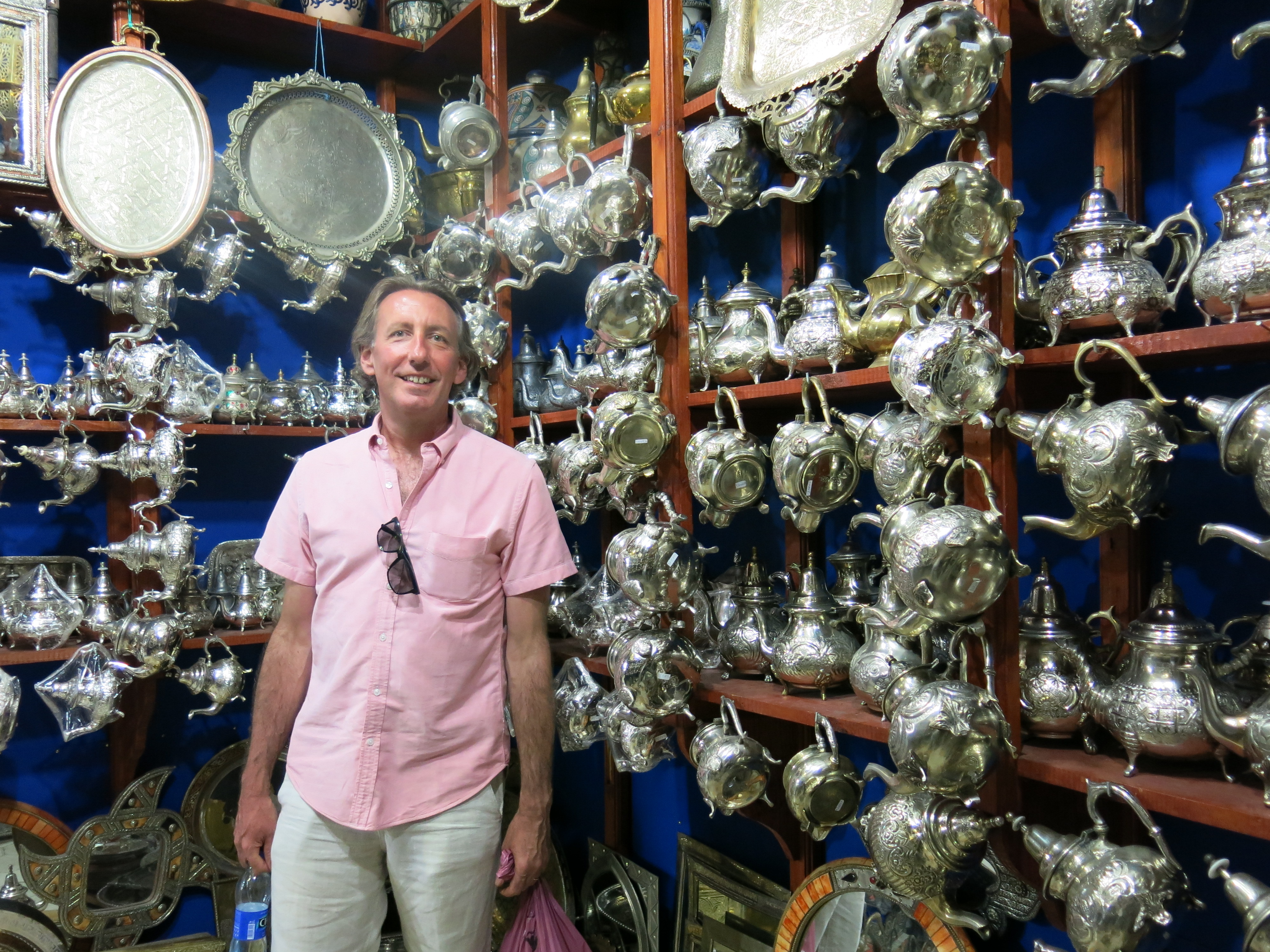 among the teapots